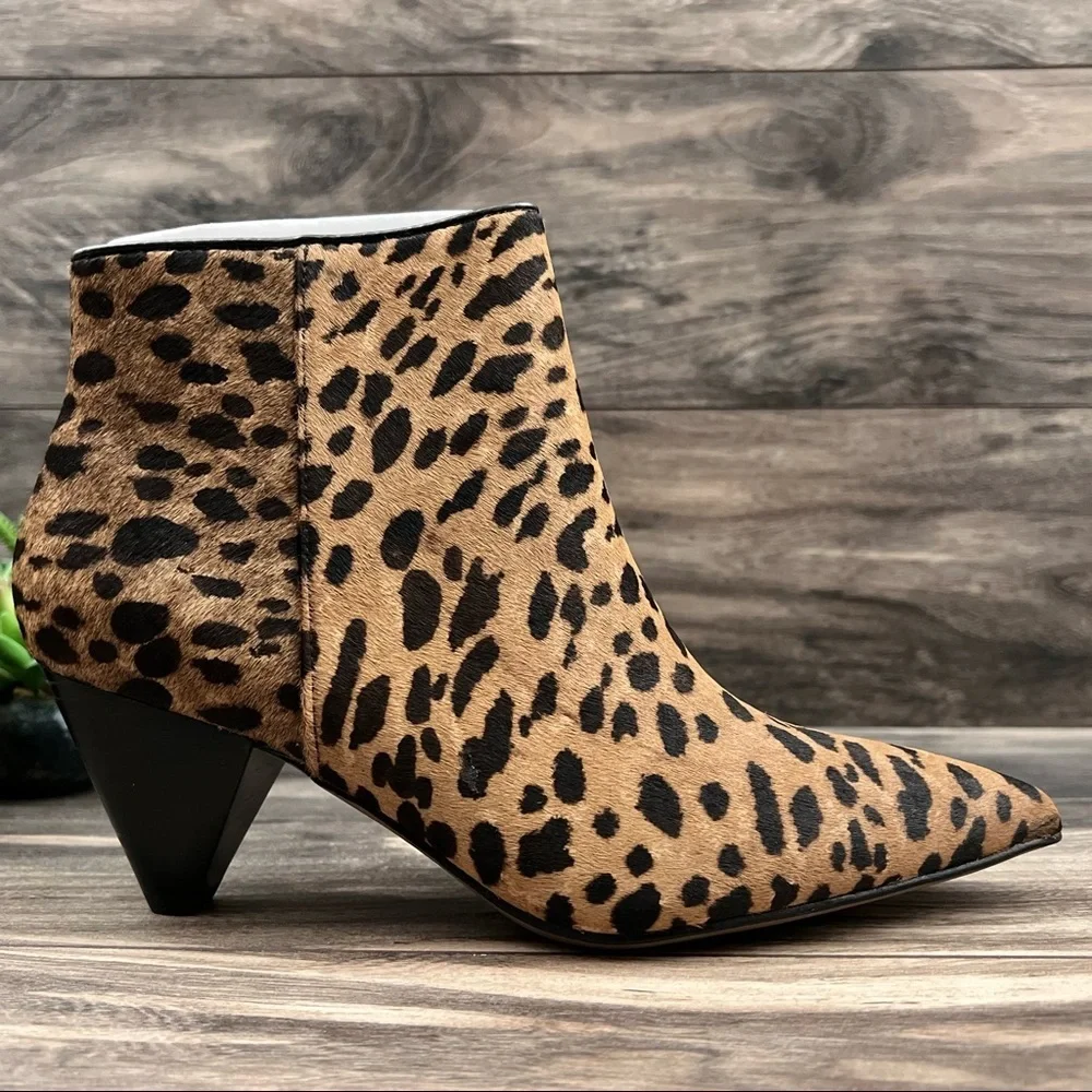 NIB Franco Sarto Delighted2 Cone Kitten Heel Ankle Bootie